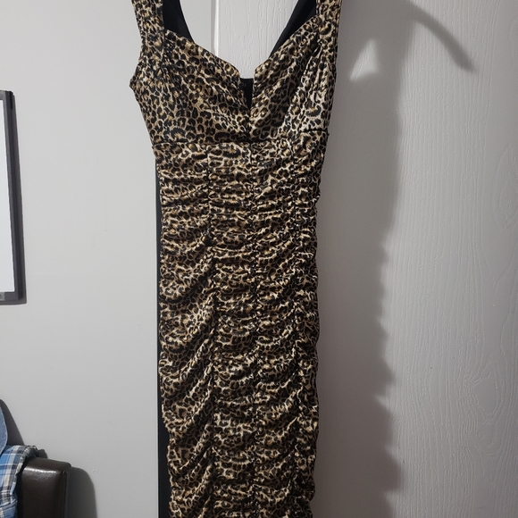 Guess Leopard Cocktail Dress - Picture 3 of 3
